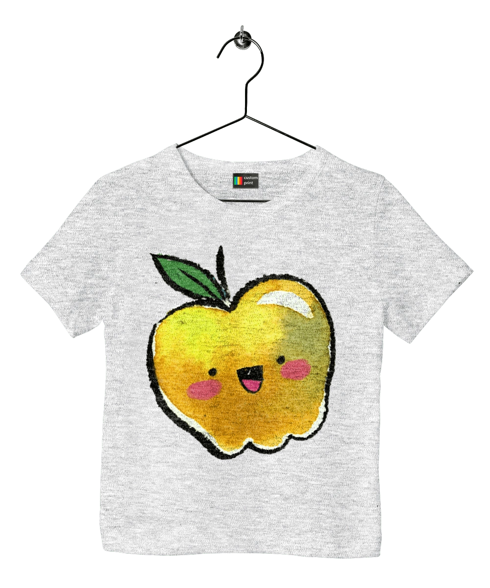 Cute yellow apple