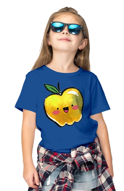 Милое желтое яблоко