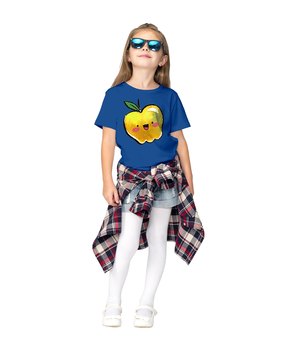 Милое желтое яблоко