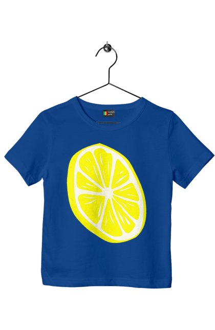 Футболка дитяча з принтом "Лимон". Великий, лимон, яскравий. 2070702