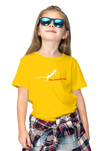 Children's t-shirt with prints Audi Quattro. Audi, cars. 2070702