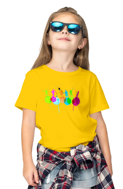 Children's t-shirt with prints Outstanding fisherman. Fisherman, fishermen, fishing-rods. 2070702